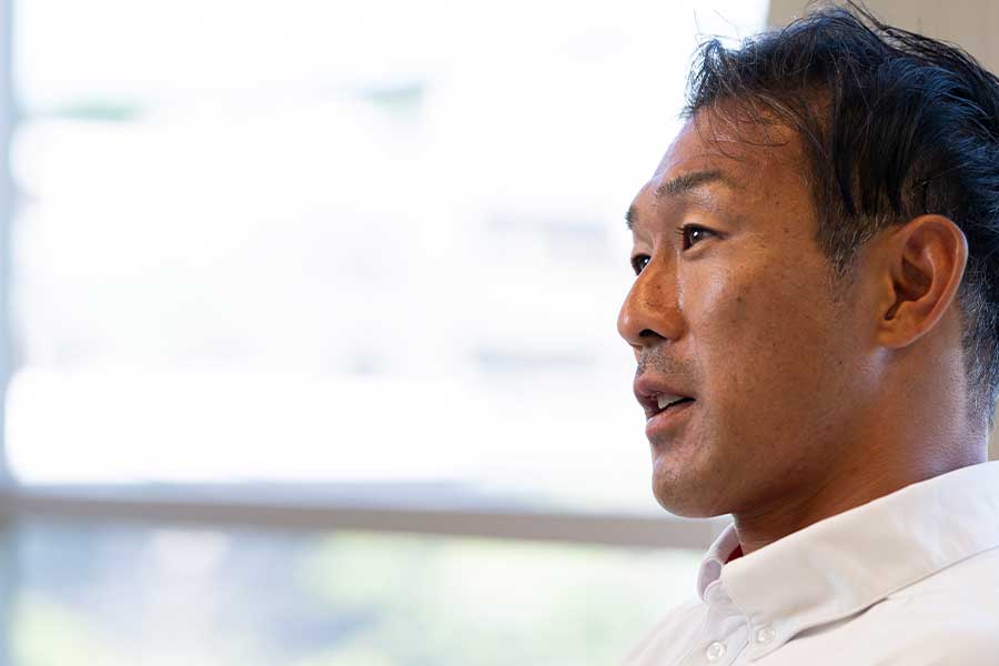 世界へ羽ばたくための大会を日本国内に作りたいという右代【写真：藤岡雅樹】