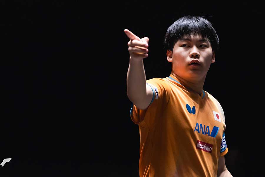 WTT中国スマッシュに出場した松島輝空【写真：World Table Tennis提供】