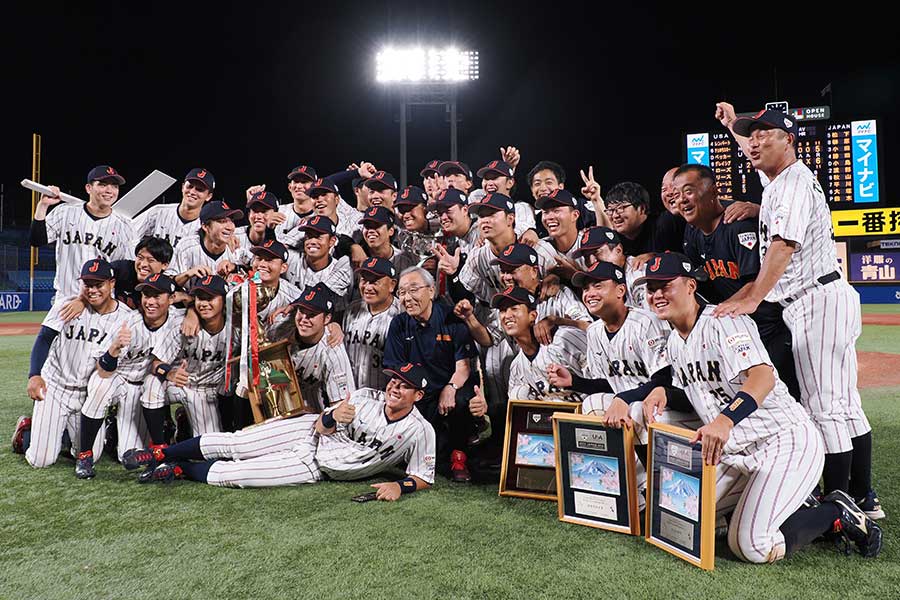 日米大学野球選手権を戦った日本代表のメンバー【写真：羽鳥慶太】
