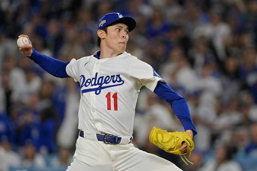 ドジャースの佐々木朗希【写真：ロイター】