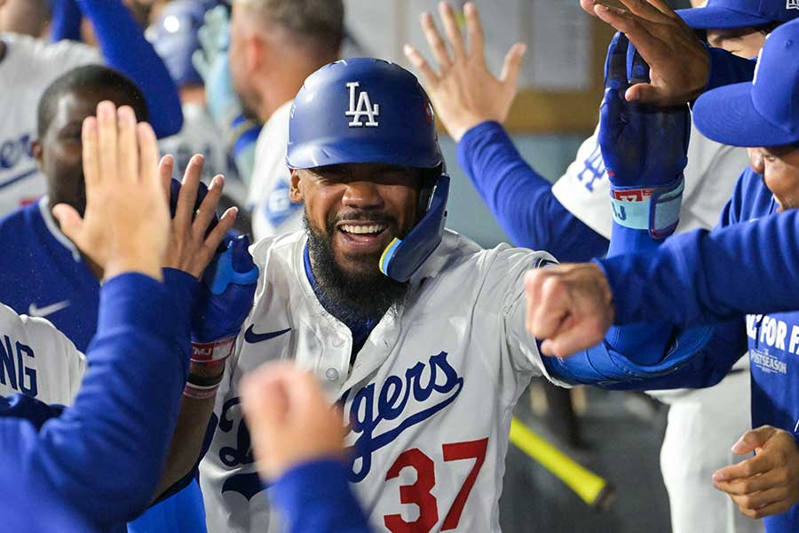 ドジャースのテオスカー・ヘルナンデス【写真：ロイター】