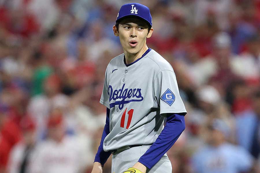 ドジャースの佐々木朗希【写真：ロイター】