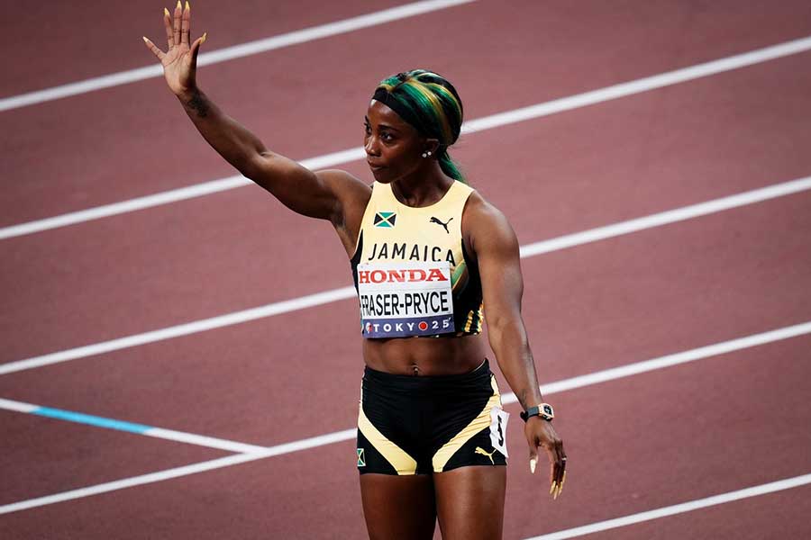 シェリーアン・フレイザープライス【写真：中戸川知世】