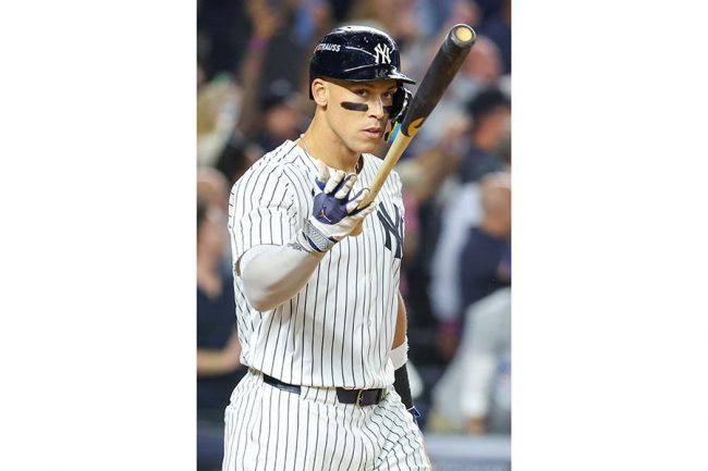 アーロン　ジャッジ　激レア　国内未発売　お宝放出 あの球をあんな風に…」 ジャッジの異次元160km破壊HR、敵軍地元局から