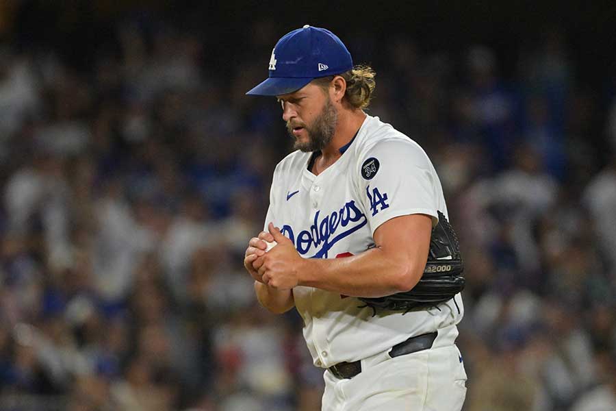 フィリーズ戦に登板したドジャースのクレイトン・カーショー【写真:ロイター】