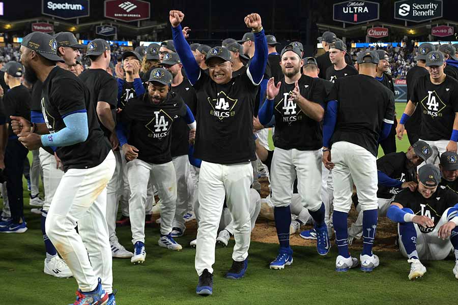 ドジャースはナ・リーグ優勝決定シリーズでブルワーズと対戦する【写真：ロイター】