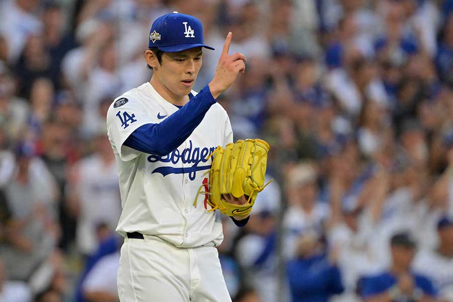 ドジャースの佐々木朗希【写真：ロイター】