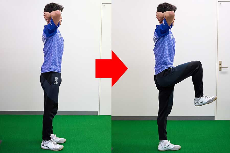 「猫背」や「巻き肩」をリセットする体幹トレーニング【写真：近藤俊哉】