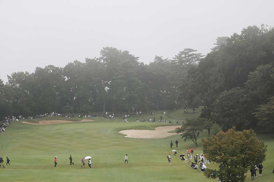 スタンレーレディスホンダ最終日で、開始時刻の変更など対応が相次いでいる【写真：編集部】