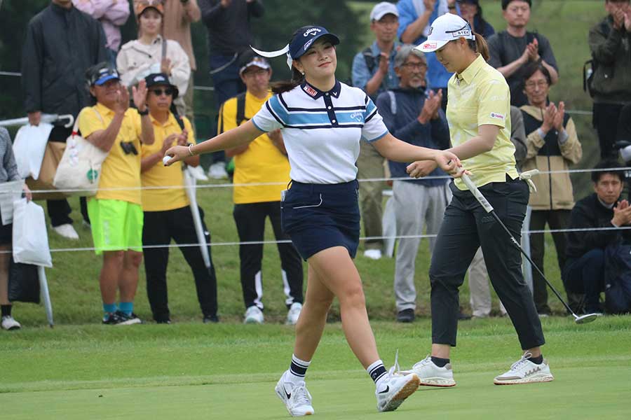 スタンレーレディスホンダ最終日に出場した河本結【写真:編集部】