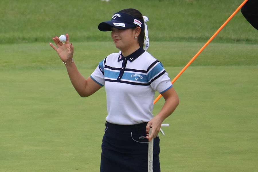 スタンレーレディスホンダ最終日に出場した河本結【写真:編集部】