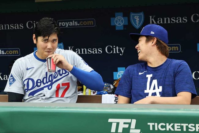 クラブハウスで激写された大谷と由伸の絆 向き合った