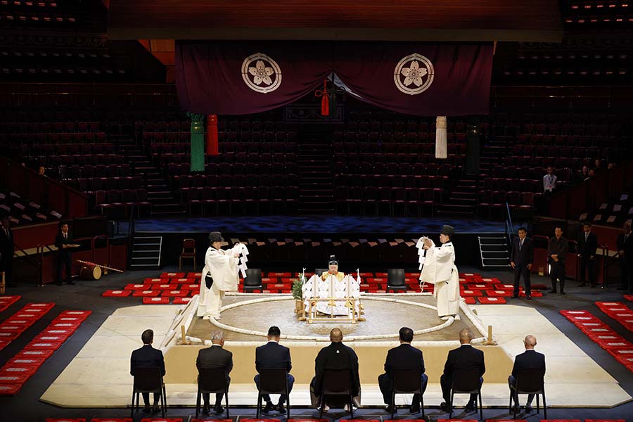 ロイヤル・アルバート・ホールで大相撲のロンドン公演が開幕【写真：ロイター】