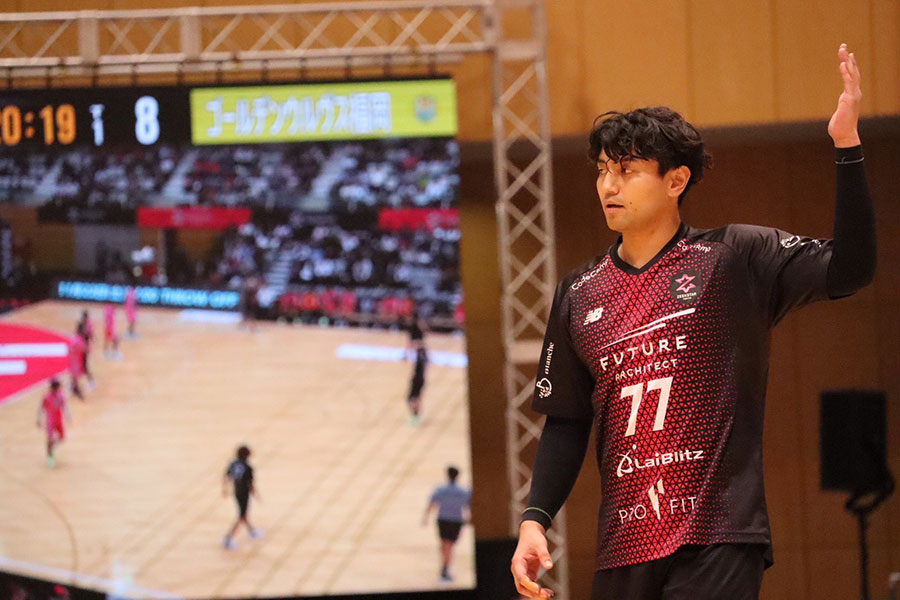 チーム最多7得点で逆転勝ちに貢献したジークスター東京の東江雄斗【写真:横田美咲】