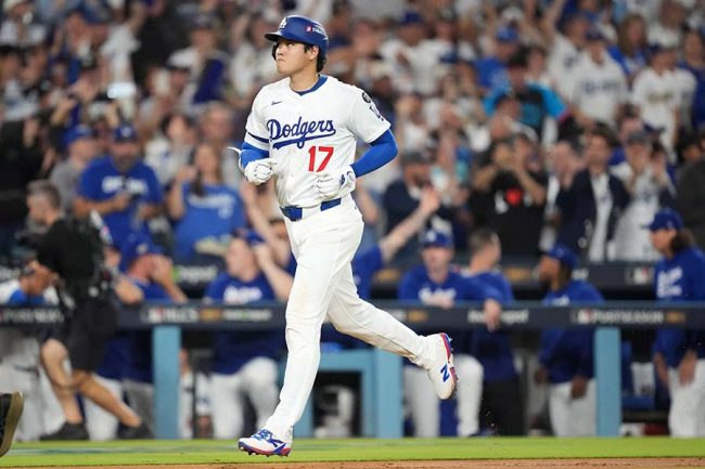 大谷翔平143m弾にフリーマンが