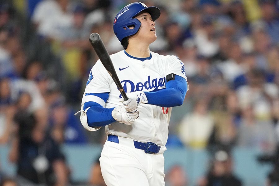 ブルワーズ戦で3本塁打を放ったドジャースの大谷翔平【写真：ロイター】