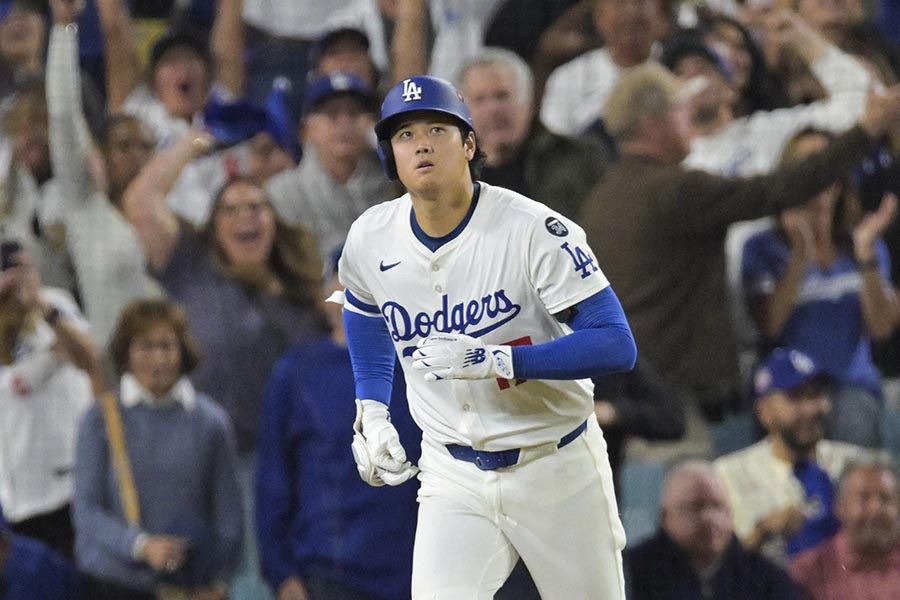 投打に大活躍してシリーズMVPに選ばれたドジャースの大谷翔平【写真：ロイター】