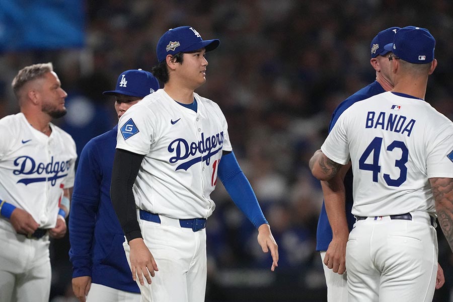 先発登板したブルワーズ戦で3本塁打を放ったドジャースの大谷翔平【写真：ロイター】