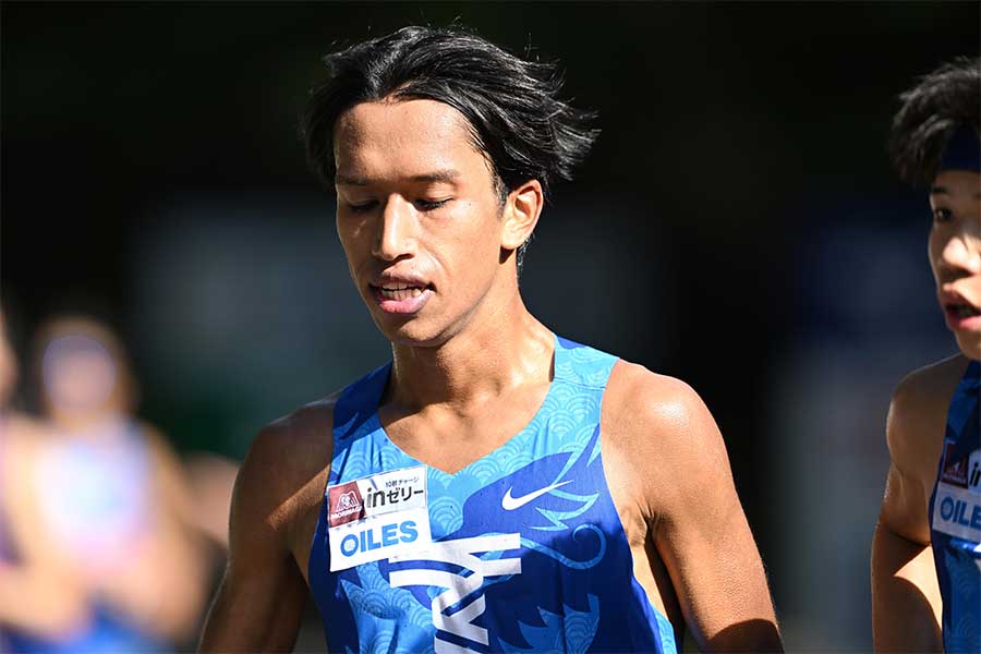 箱根駅伝の予選会に出走した東海大のロホマン・シュモン【写真:徳原隆元】