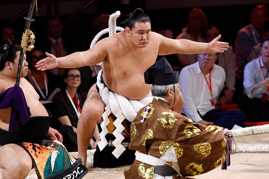 ロンドン公演で優勝した横綱・豊昇龍【写真:ロイター】