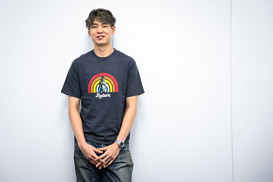 202センチ、2児のパパでもある小野寺が子育てライフを語った【写真:中戸川知世】