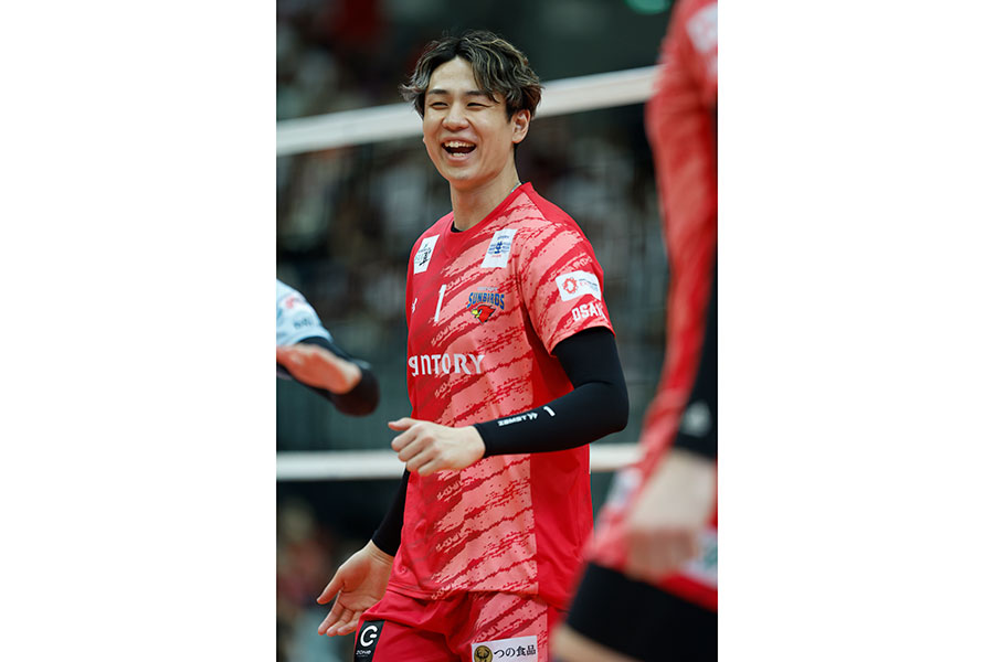 サントリー、日本代表で活躍。子供が生まれて生活の基準が変わった【写真：（C）SUNTORY SUNBIRDS OSAKA】