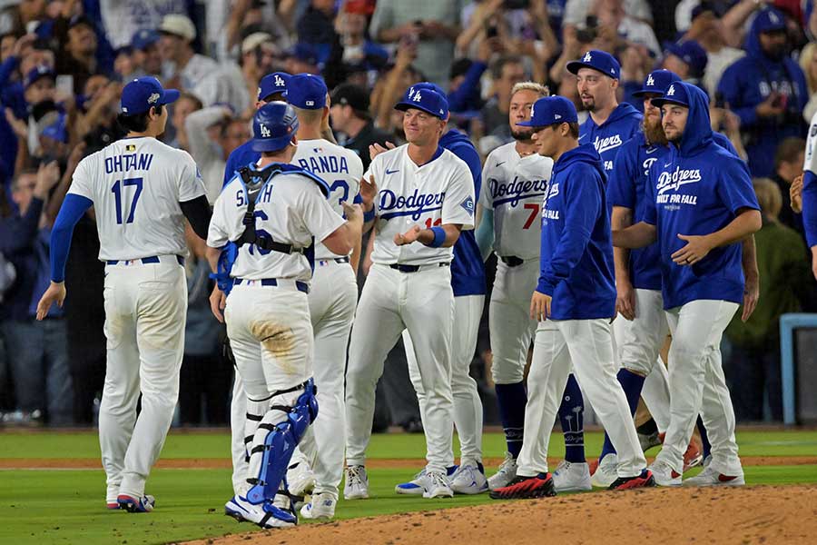 ドジャース選手ら【写真：ロイター】