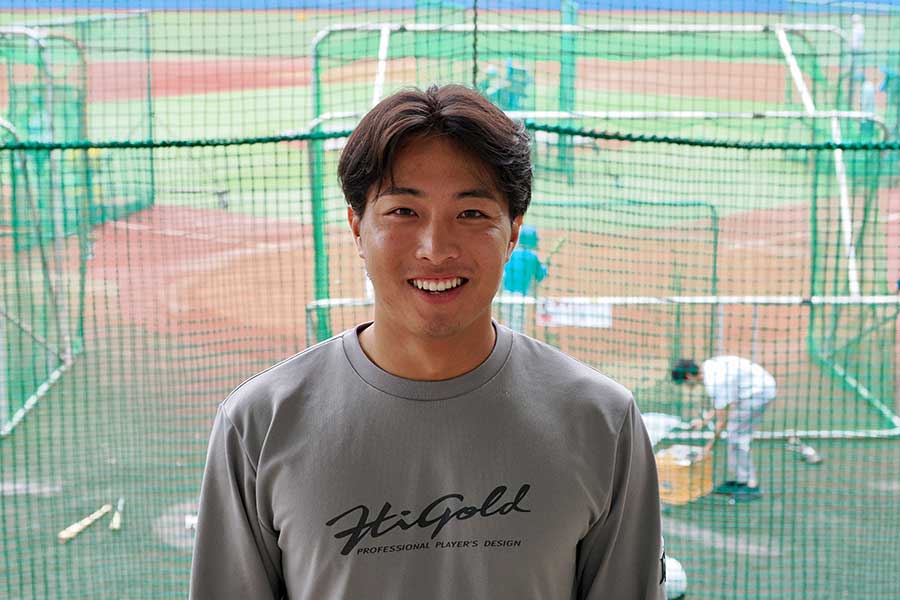 酒井の4年間は東大球場とともにあった【写真:羽鳥慶太】