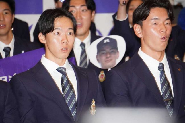 予想外のドラフト1位で本人仰天 部員も「ジェイ！？」会場興奮 大川