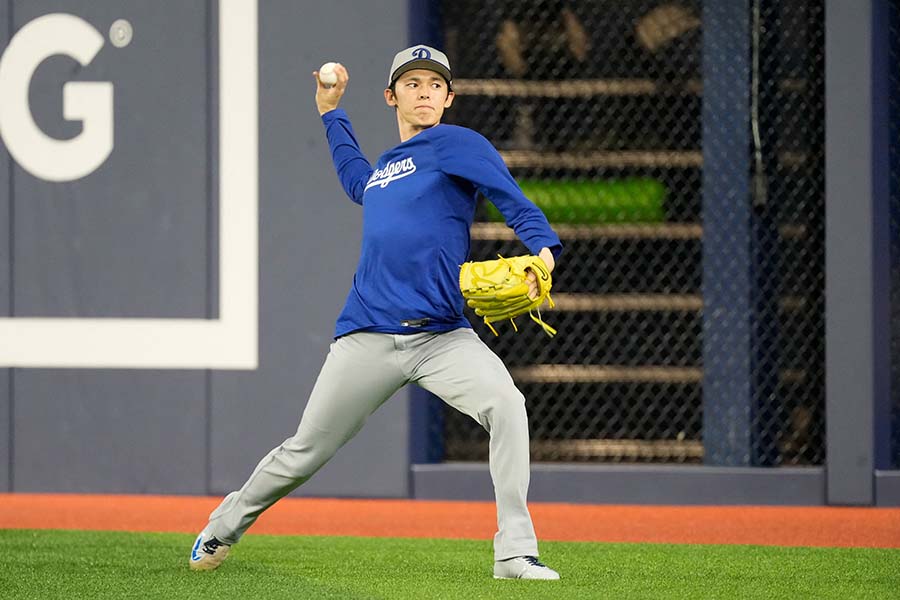 ドジャースの佐々木朗希【写真：ロイター】