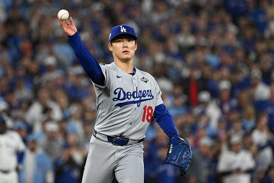 9回1失点と快投したドジャースの山本由伸【写真：ロイター】