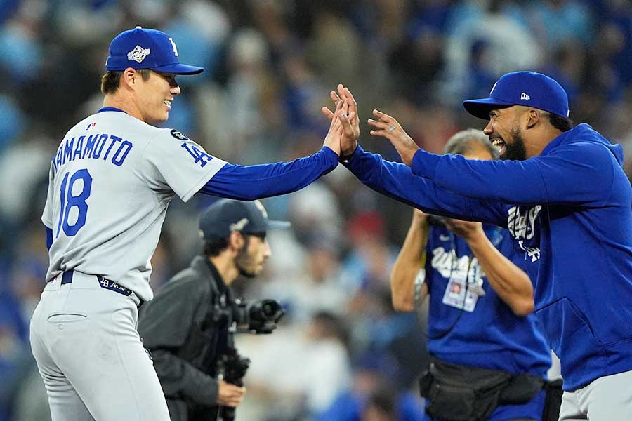 9回1失点と快投したドジャースの山本由伸【写真：ロイター】