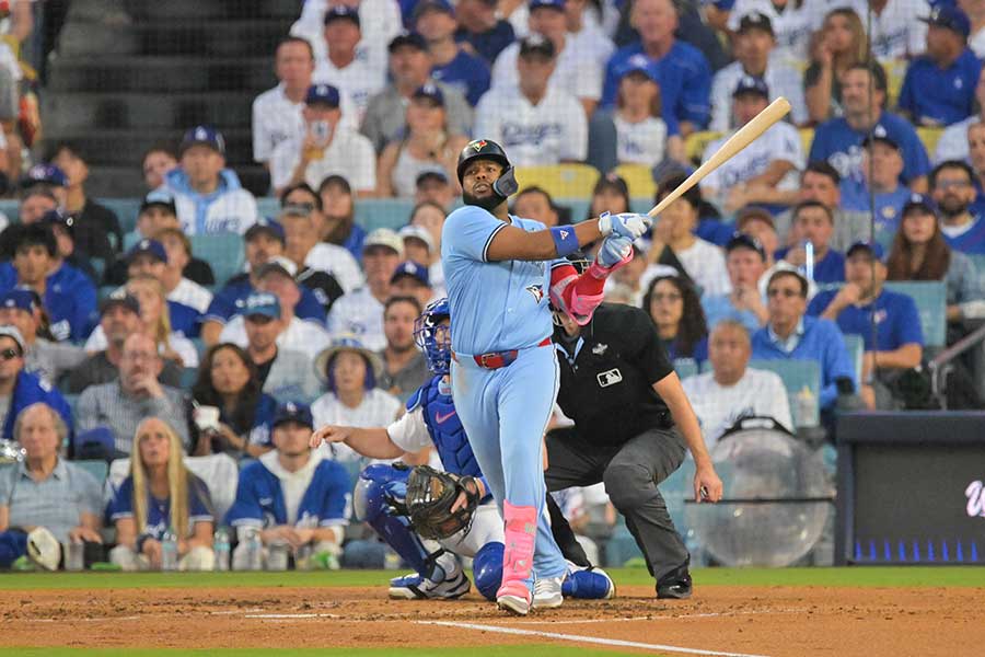 ブルージェイズのゲレーロJr.【写真：ロイター】