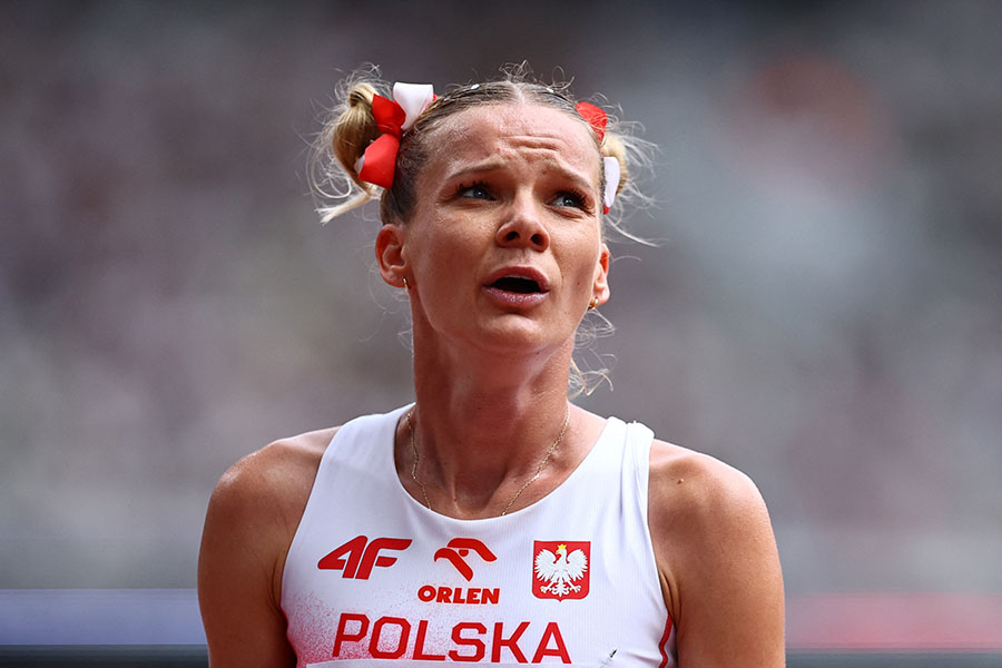 女子3000メートル障害に出場したアリツィア・コニエチェク【写真：ロイター】