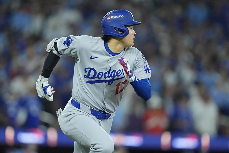 ブルージェイズ戦に出場したドジャースの大谷翔平【写真:ロイター】