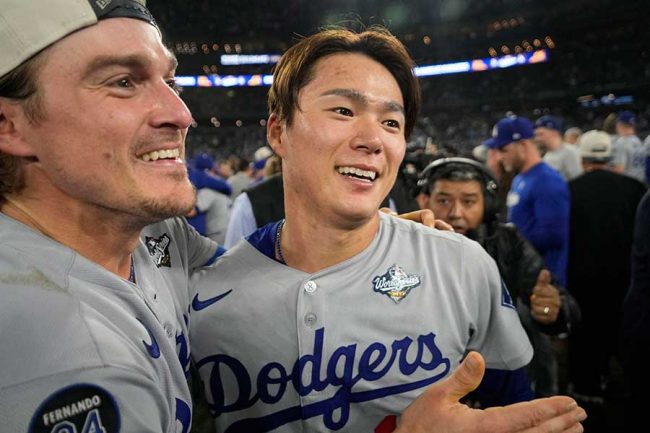 山本由伸MVP祝いにダルビッシュが登場！ オフに実現、お馴染み日本料理