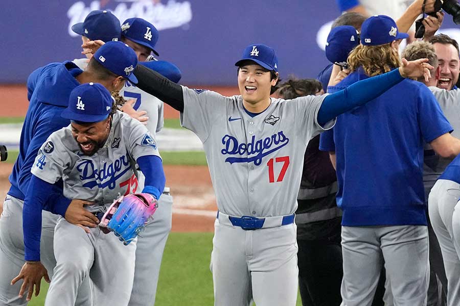 「1番・投手兼DH」で先発出場したドジャースの大谷翔平【写真:ロイター】