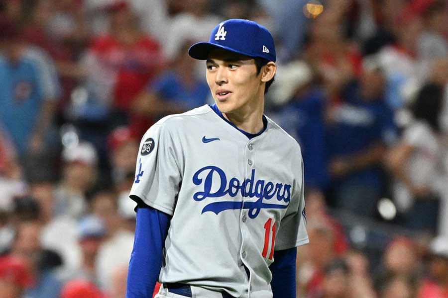 ドジャースの佐々木朗希【写真：ロイター】