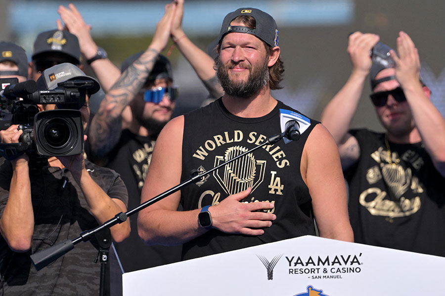 ドジャースのクレイトン・カーショー【写真：ロイター】