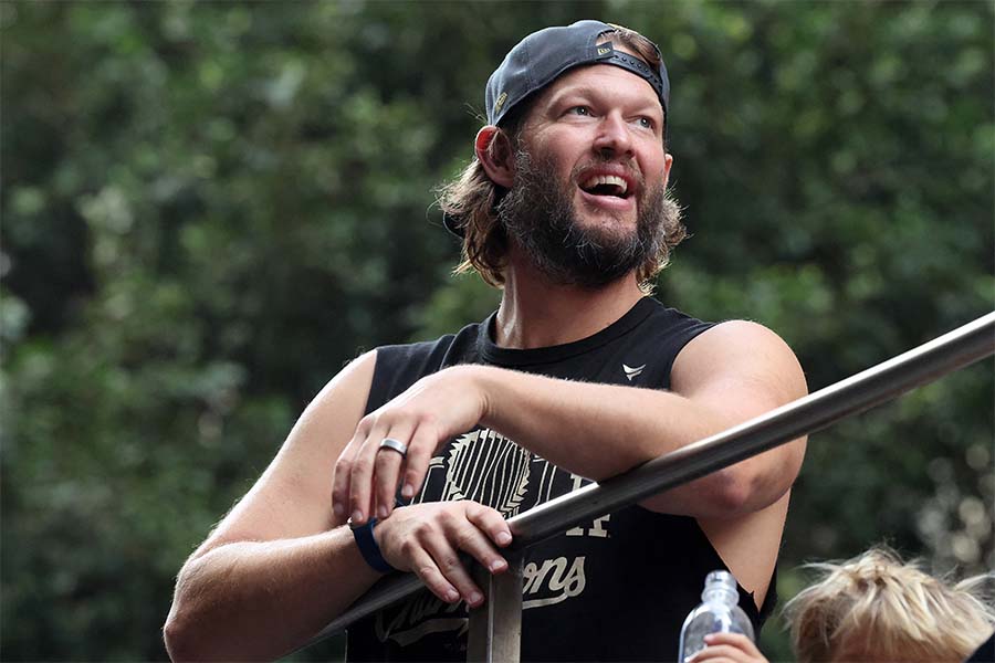 ドジャースのカーショー【写真：ロイター】