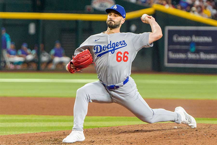 ドジャースのタナー・スコット【写真：Imagn/ロイター/アフロ】
