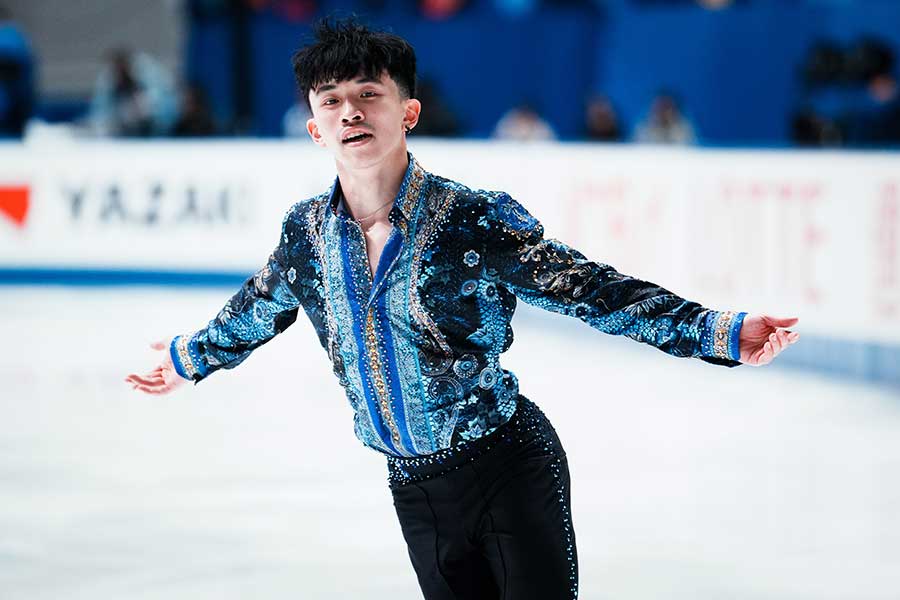 NHK杯に出場しているジミー・マ【写真:中戸川知世】