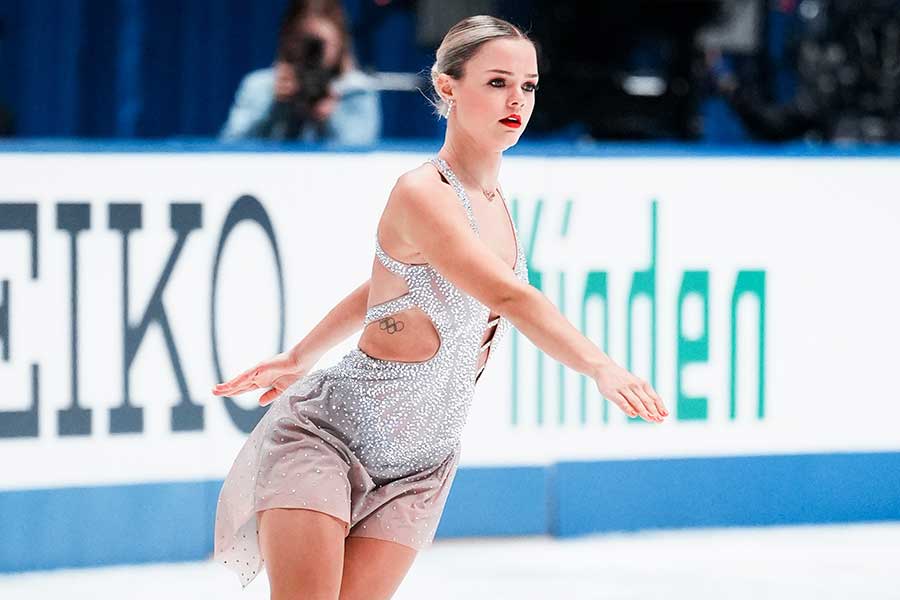 NHK杯女子で3位に入ったルナ・ヘンドリックス【写真:中戸川知世】