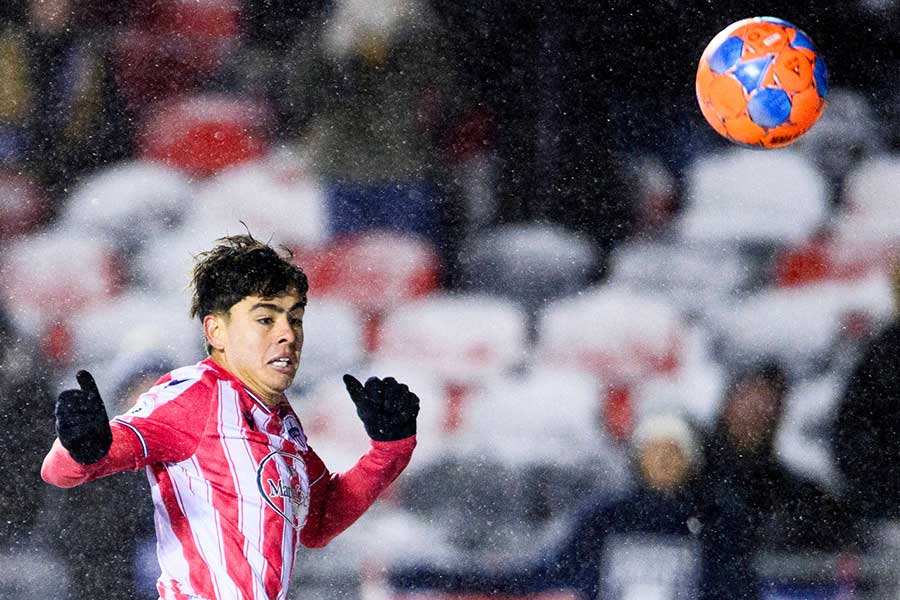 大雪の中、プレーしたアトレティコ・オタワのロドリゲス【写真:AP/アフロ】