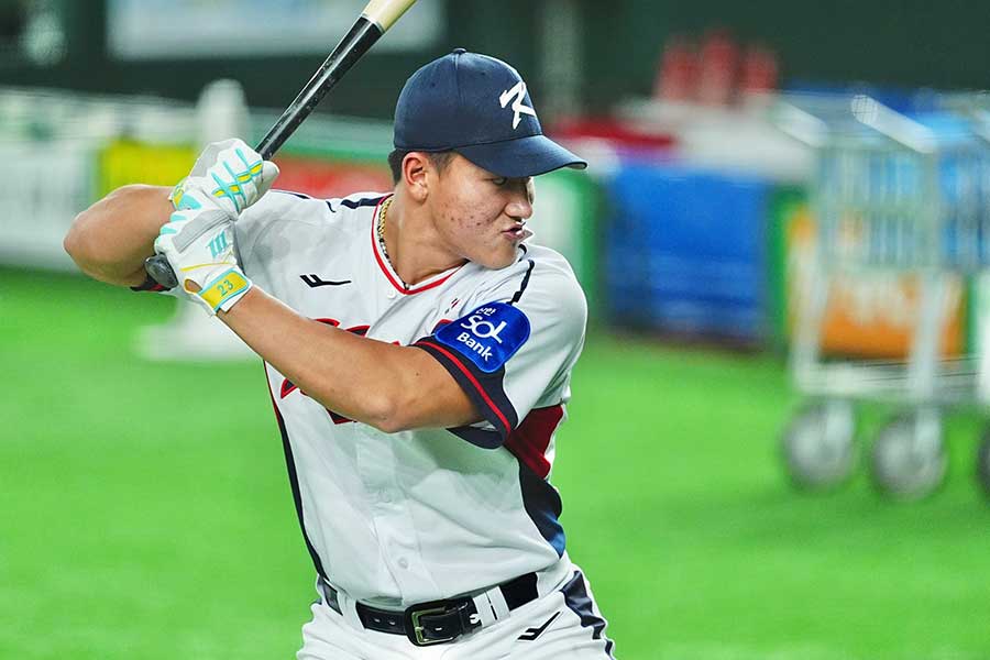 侍Jの井端監督も警戒するアン・ヒョンミン【写真：小林靖】