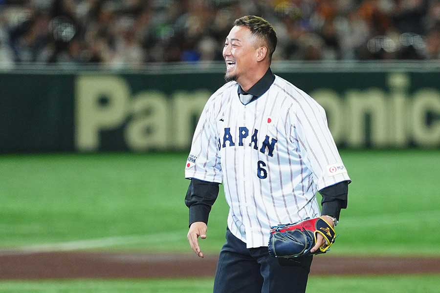 中田翔氏【写真：小林靖】