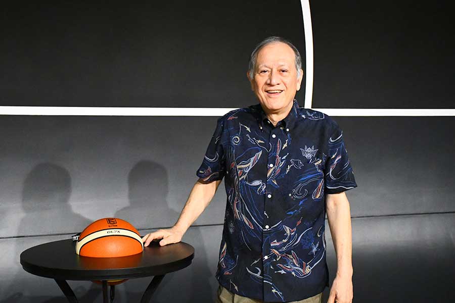 沖縄県バスケットボール協会の日越延利会長【写真:長嶺真輝】