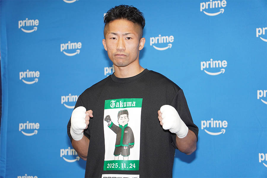 那須川天心とのWBC世界バンタム級王座決定戦に臨む井上拓真【写真:澤田直人】
