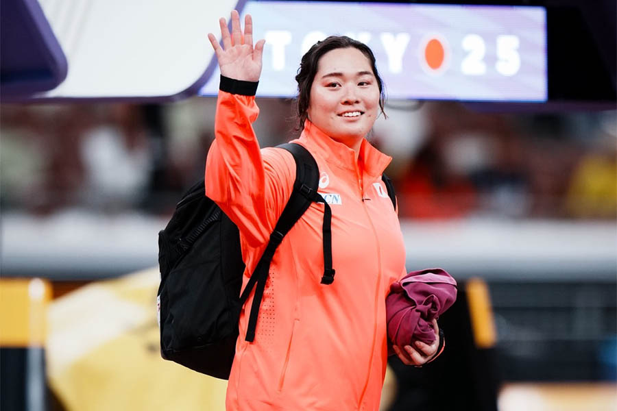 北口榛花【写真：中戸川知世】