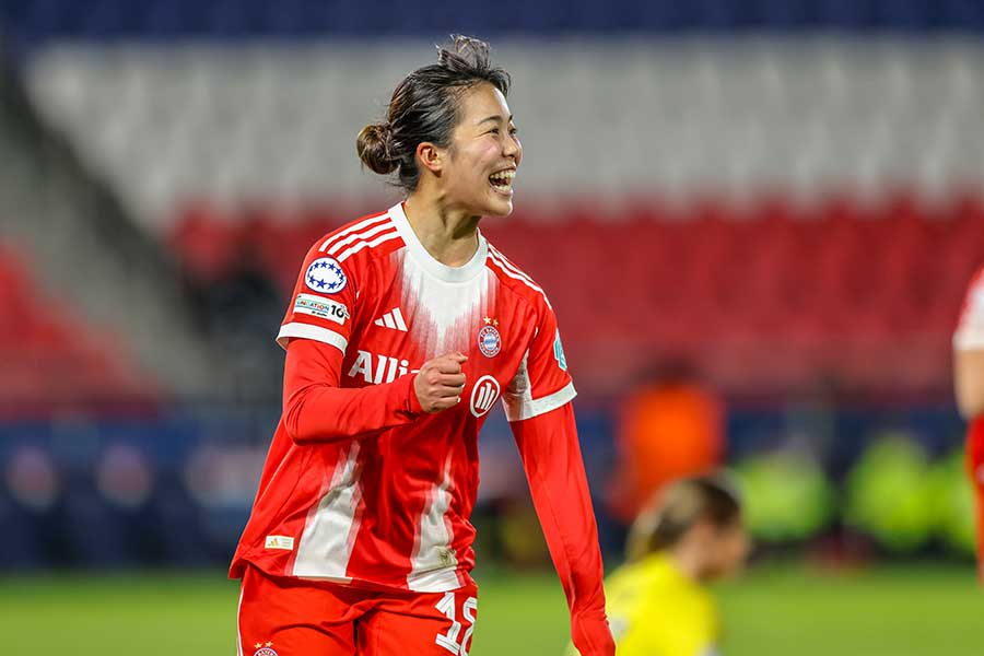 パリSG戦でゴールを奪った谷川萌々子【写真:picture alliance/アフロ】